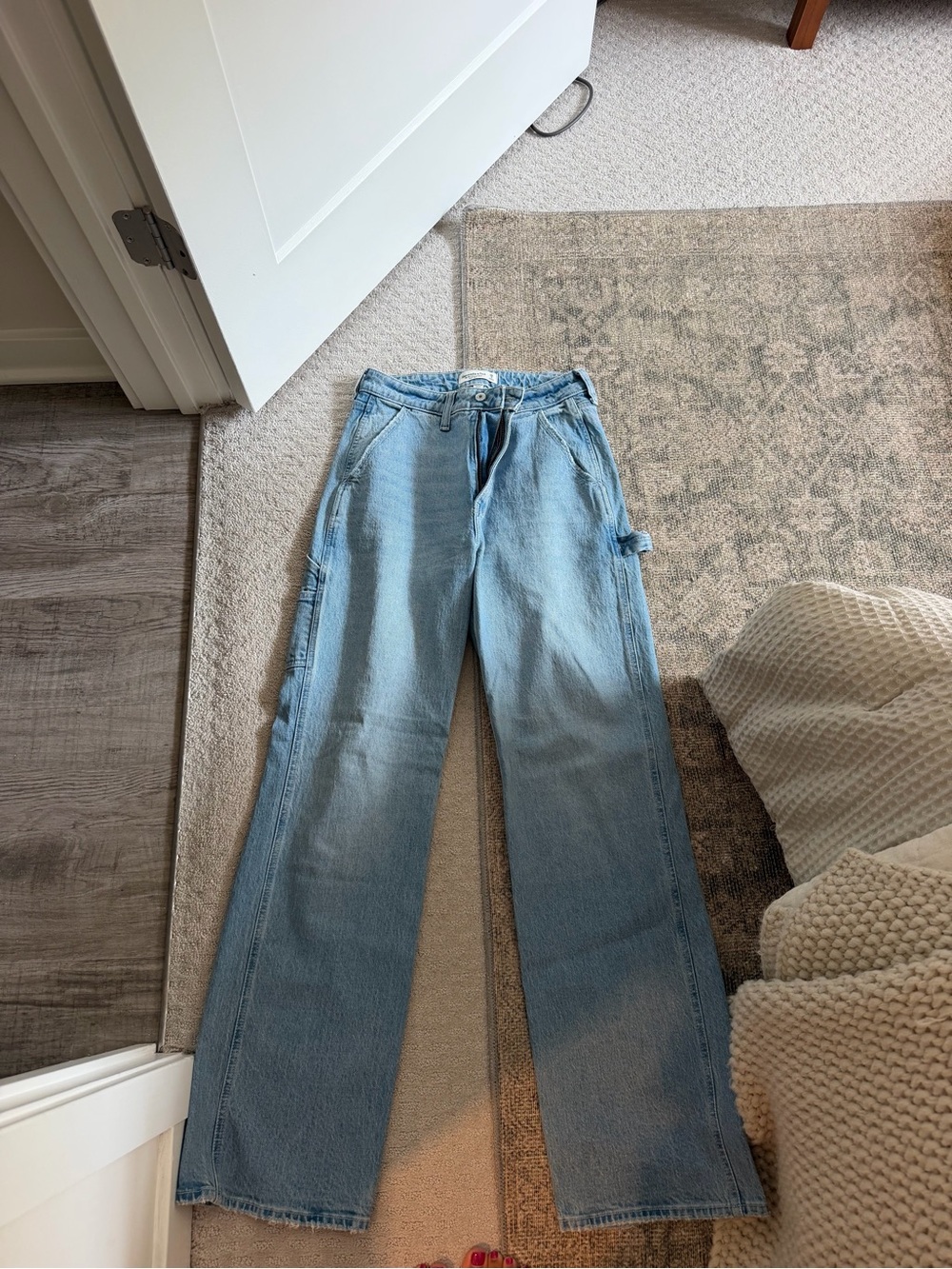 Abercrombie Light Blue Wide-Leg Women’s Jeans